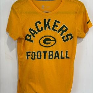 NFL Team Apparel Green Bay Packers Yellow T-Shirt